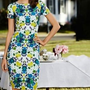 Talbots Floral Multi Colored Dress Size 4